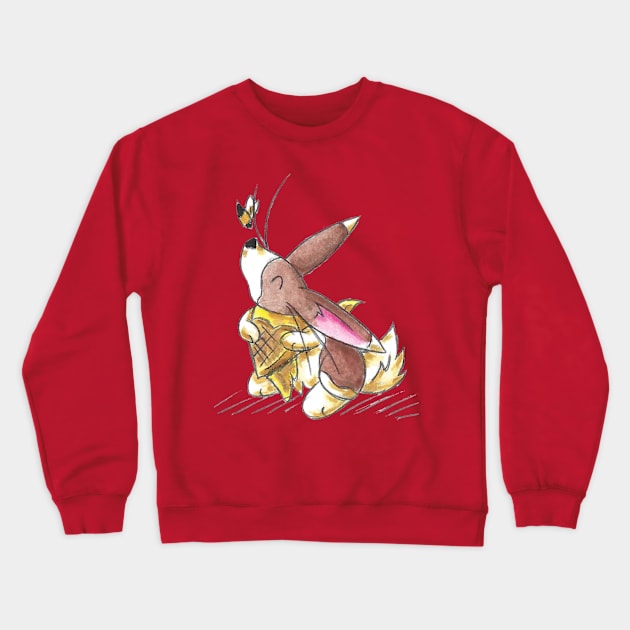 Honey Heart Crewneck Sweatshirt by KristenOKeefeArt